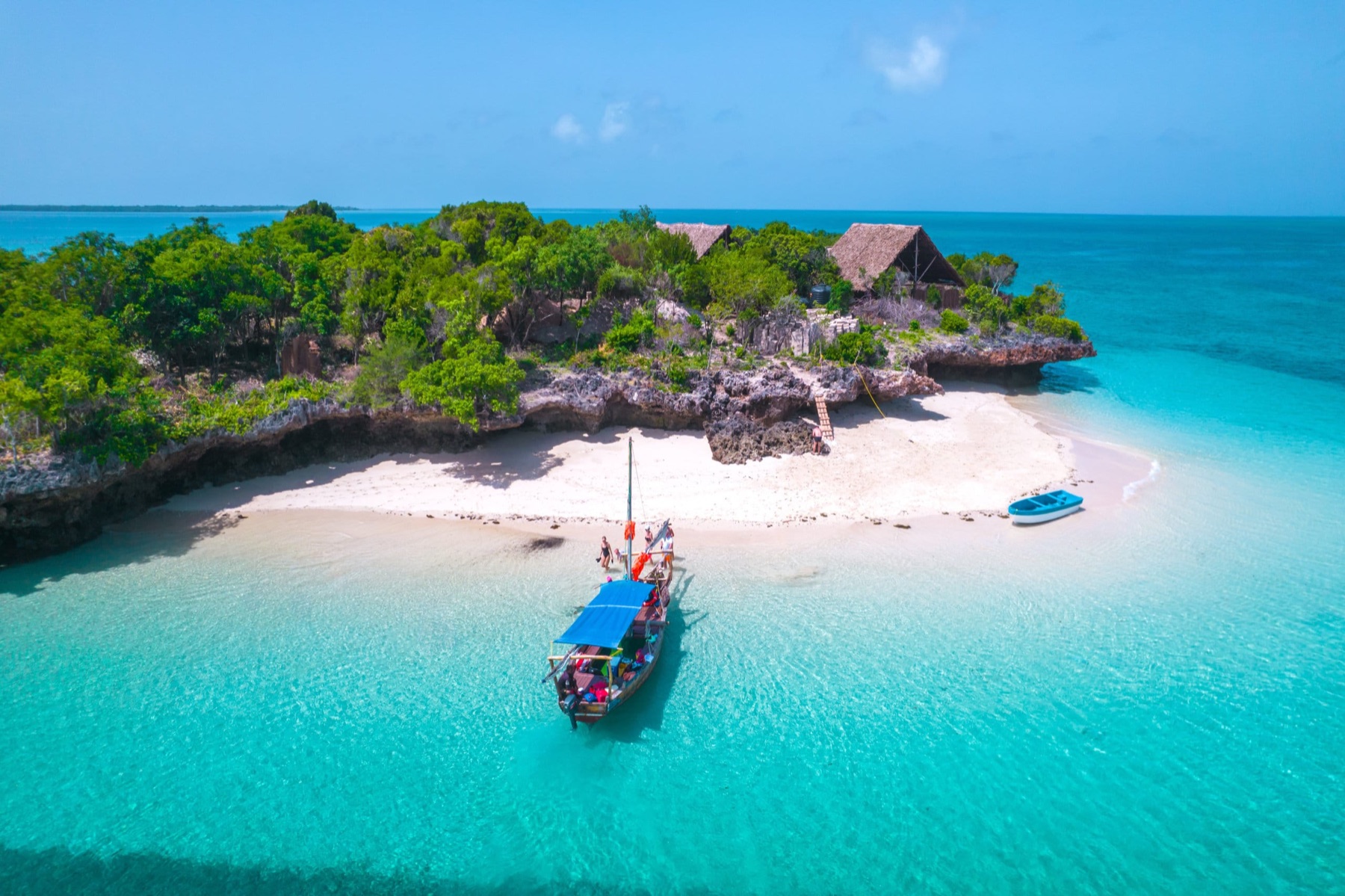 Zanzibar island and turquoise lagoon